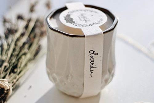 The Growing Candle, Lavender Scented, 9oz Ceramic Pot, Single Wick Aromatherapy Candles, 100% Soy for Women and Men, Astrid