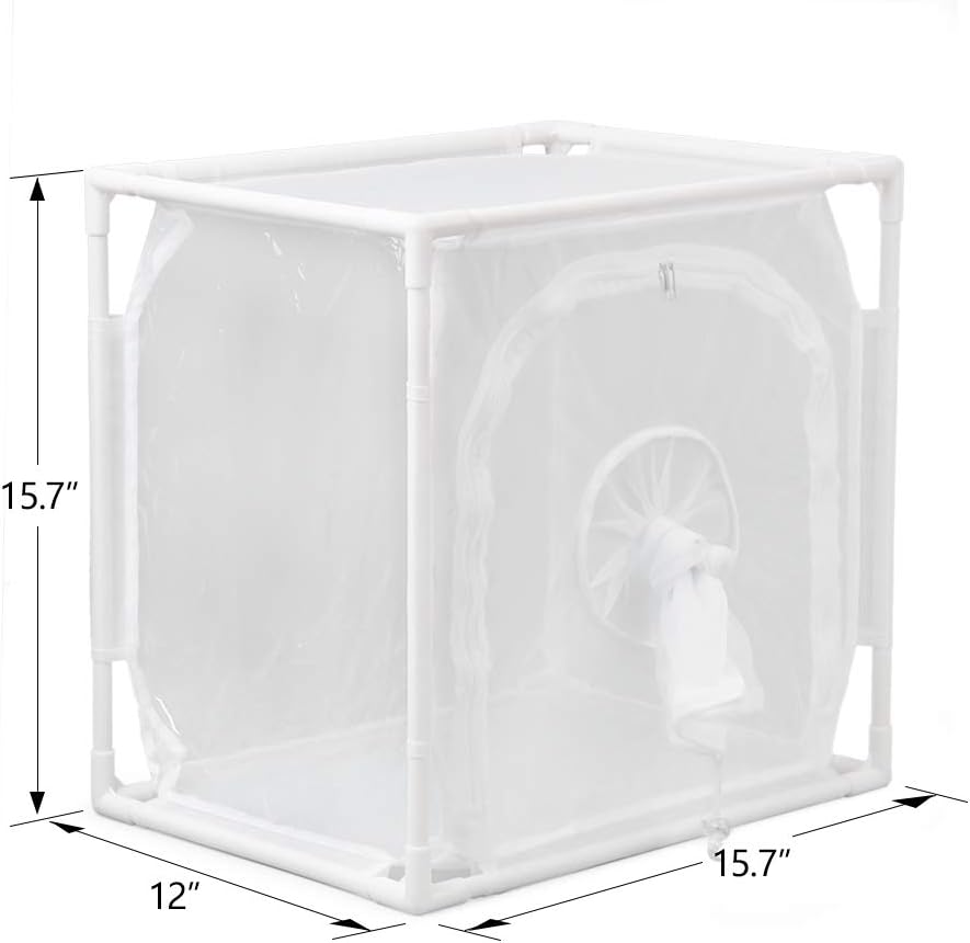 RESTCLOUD Monarch Butterfly Habitat Cage, Outdoor Insect Mesh Cage Terrarium 16" x 12" x 16"