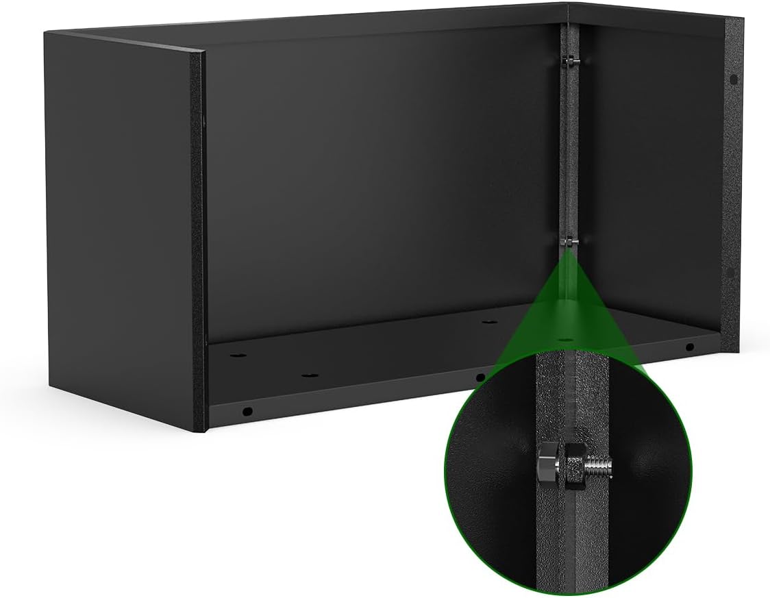 Rectangular Planter Box (36''L x 15''W x 15''H) Large Planter Box Outdoor, Metal Planters with 6 Drainage Holes for Commercial Residential Patio Deck and Backyard, Black