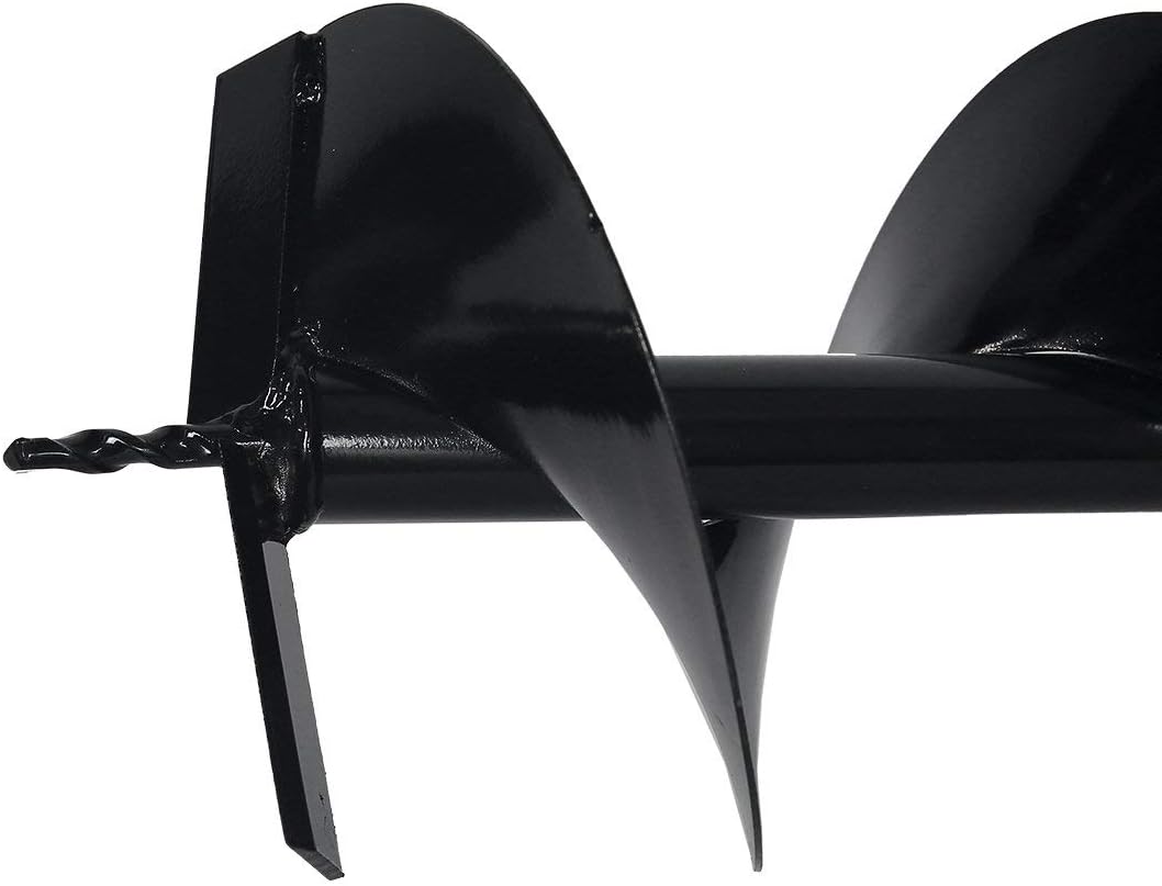 XtremepowerUS 8" Replacement Auger Bit for Post Holes Digger Hole Maker Planting Drill 3/4" Shaft Size Plant Fence Hole Digger Gardening DIY Projects