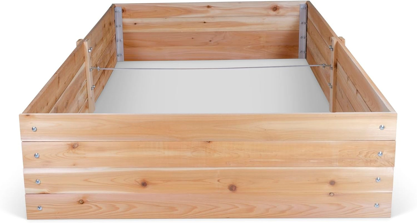 Infinite Cedar Select Cedar Raised Garden Bed (4' x 8' 14" H)