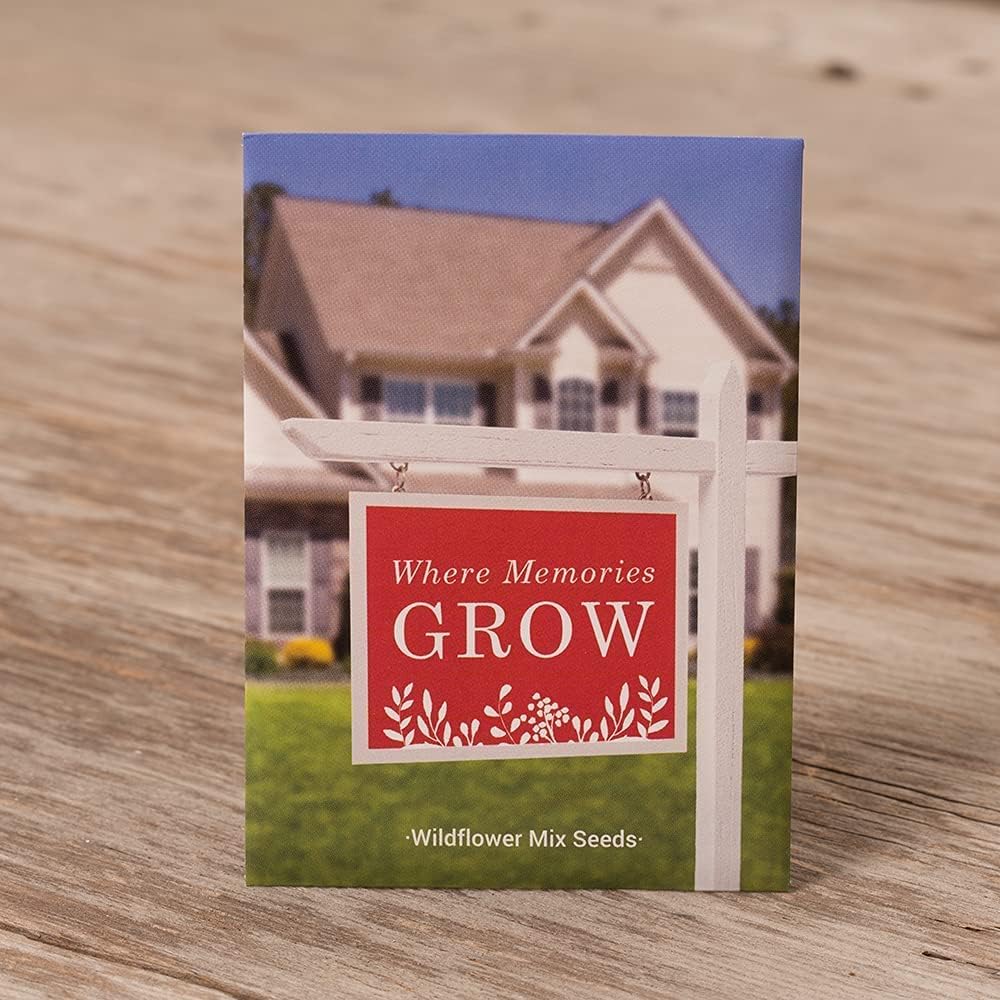 Bentley Seeds Where Memories Grow Wildflower Mix - 25 Individual Flower Seed Packets - Great Gifts for New Homeowners, Baby Shower, Wedding - Non-GMO Wildflowers