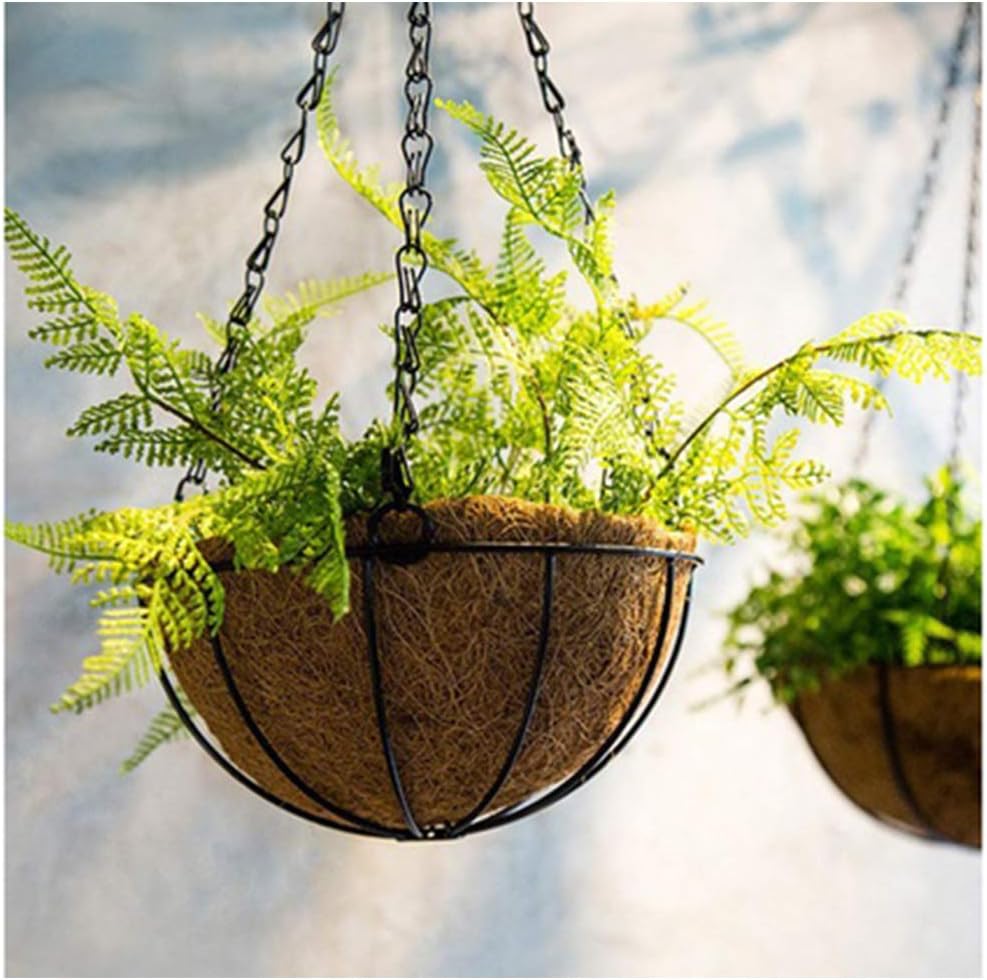 Coco Liners for Planters 16 Inch 4PCS Round Shape Coco Liner Coir Fiber Replacement Liner for Wall Basket Planters