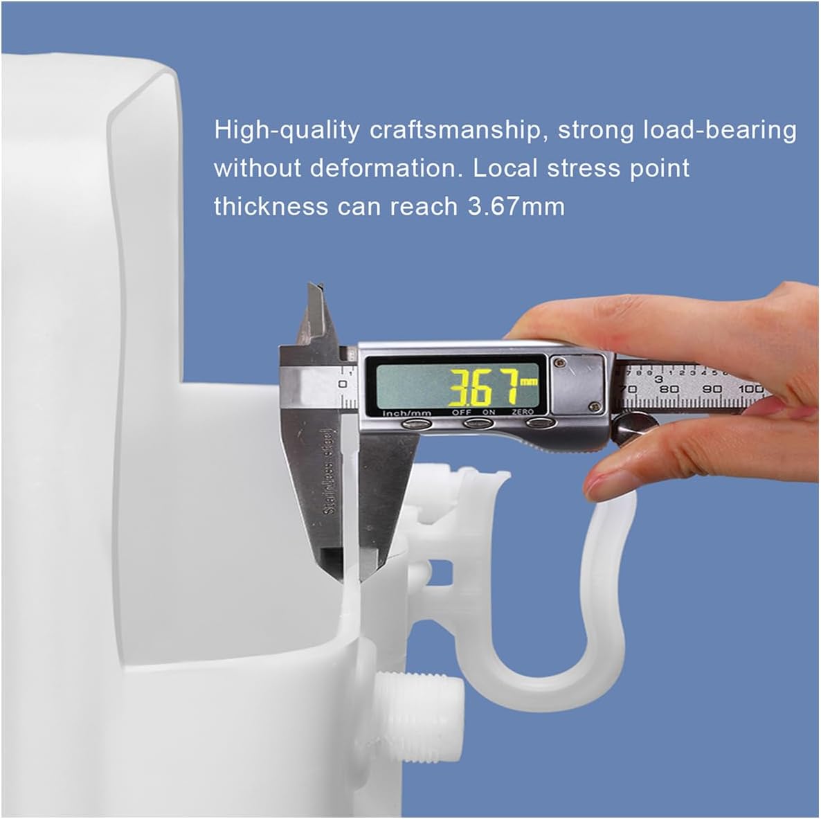 Plastic Water Tank 25L/35L/50L/80L/110L/200L Water Container,Rain Water Tank,Food-Grade Rectangular Thickened Water Tower with Faucet for Household Water Storage(Size:25L)