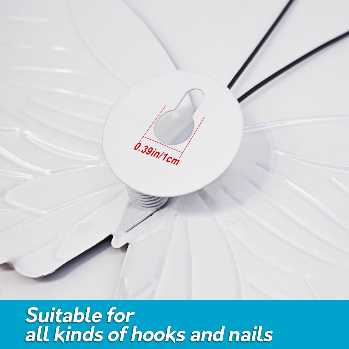 EOORAU Metal Butterfly Wall Art Outdoor Decor - 5 Pack Metal Butterflies Wall Sculpture Hanging Decor for Home Yard Patio Garden Decoration, Gifts for Mom Friends