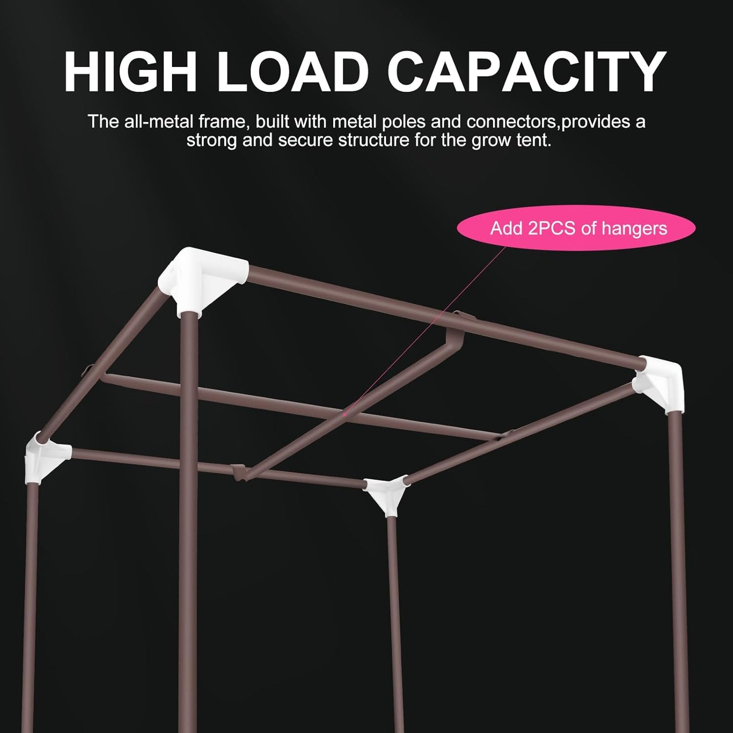 ATOUR Small Grow Tent, 24"x16"x24'' High Reflective Mylar 1680D Hydroponic Grow Tents, Waterproof Grow Tent with Double Cleart Observation Door and Floor Tray, for Indoor Plant Growing