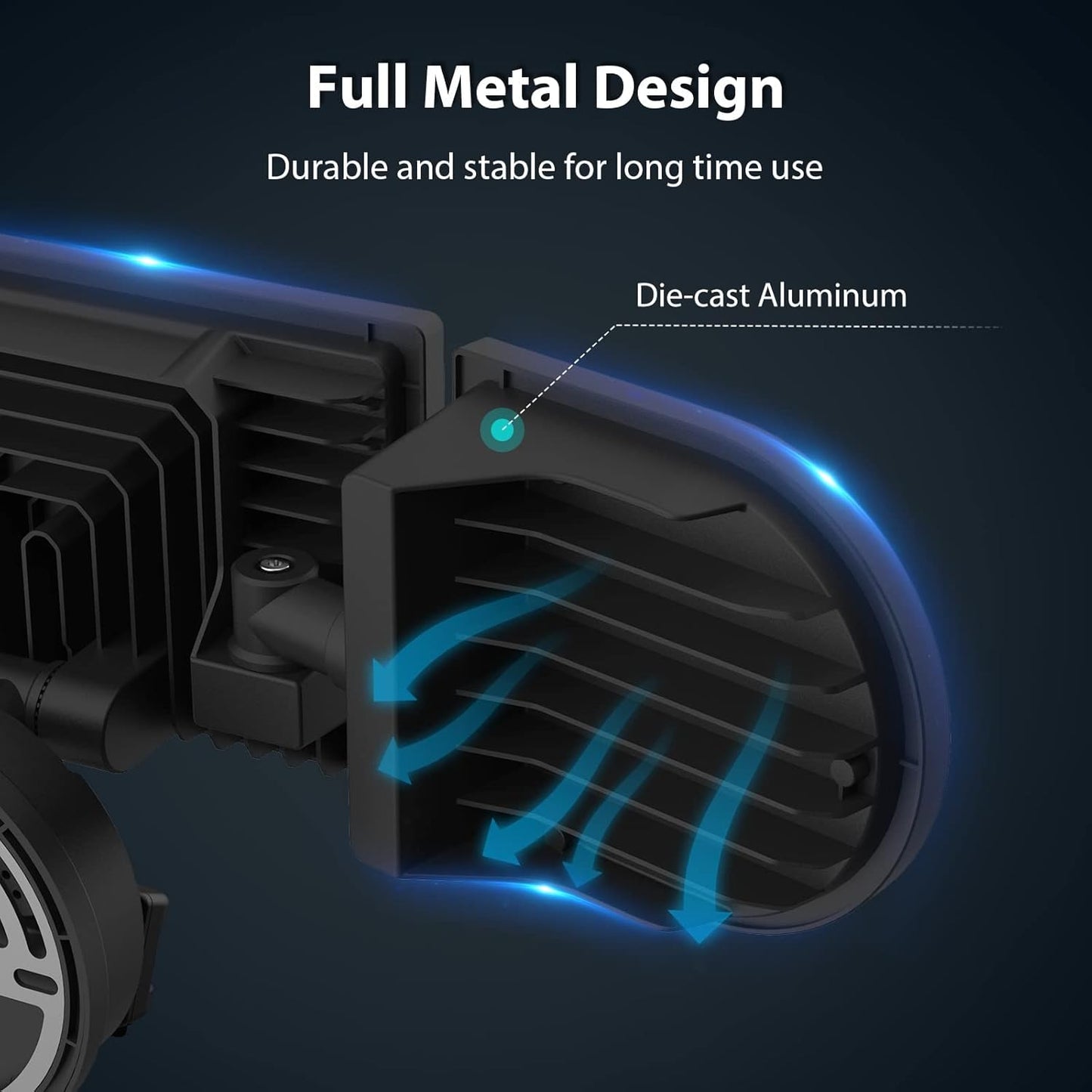 iMaihom 100W Motion Sensor Light Outdoor, 9000LM 6500K LED Security Floodlights, 3 Adjustable Head Motion Detection Light IP65 Waterproof for Yard Garage (Black)