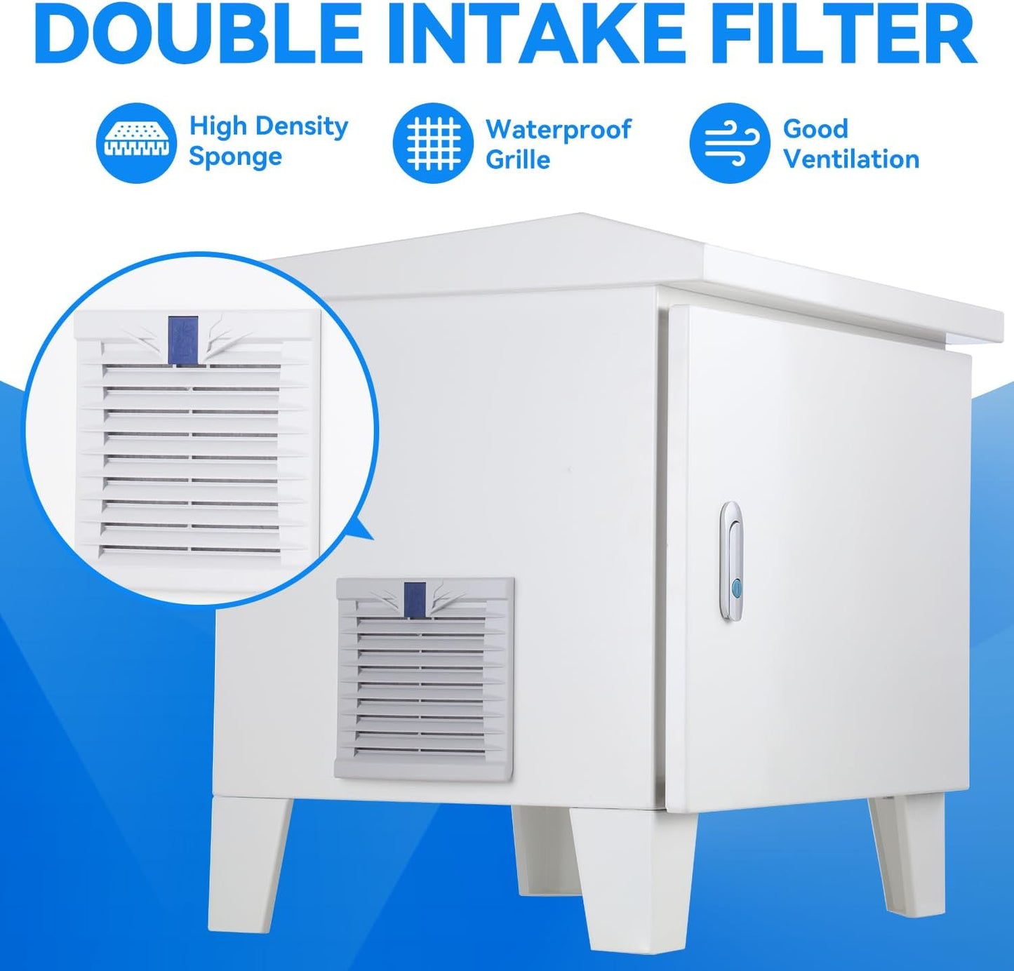 Pond Aerator Cabinet,24.7”×18.9”×23.5,Weatherproof Outdoor Cabinets for Aerator,Pond Aerator Weatherproof Outdoor Cabinet