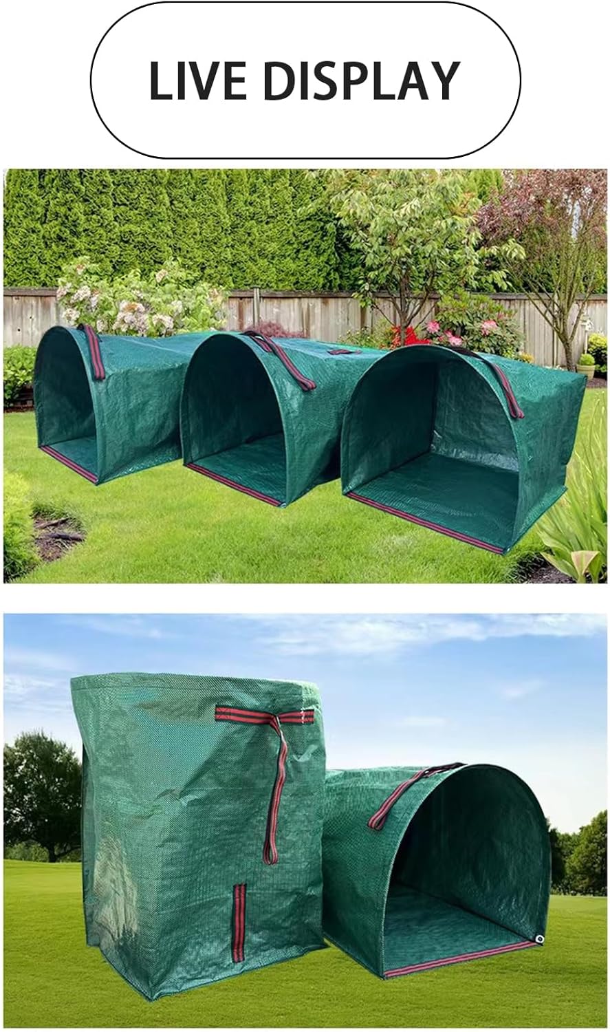 Leaf Dustpan, Leaf Collector, Large Yard Dustpan-Type Lawn and Leaf Bags Reusable, Leaves Collector, Garden Bags for Leaves, Debris, Grass, Clippings, Lawn Trash 53Gallon