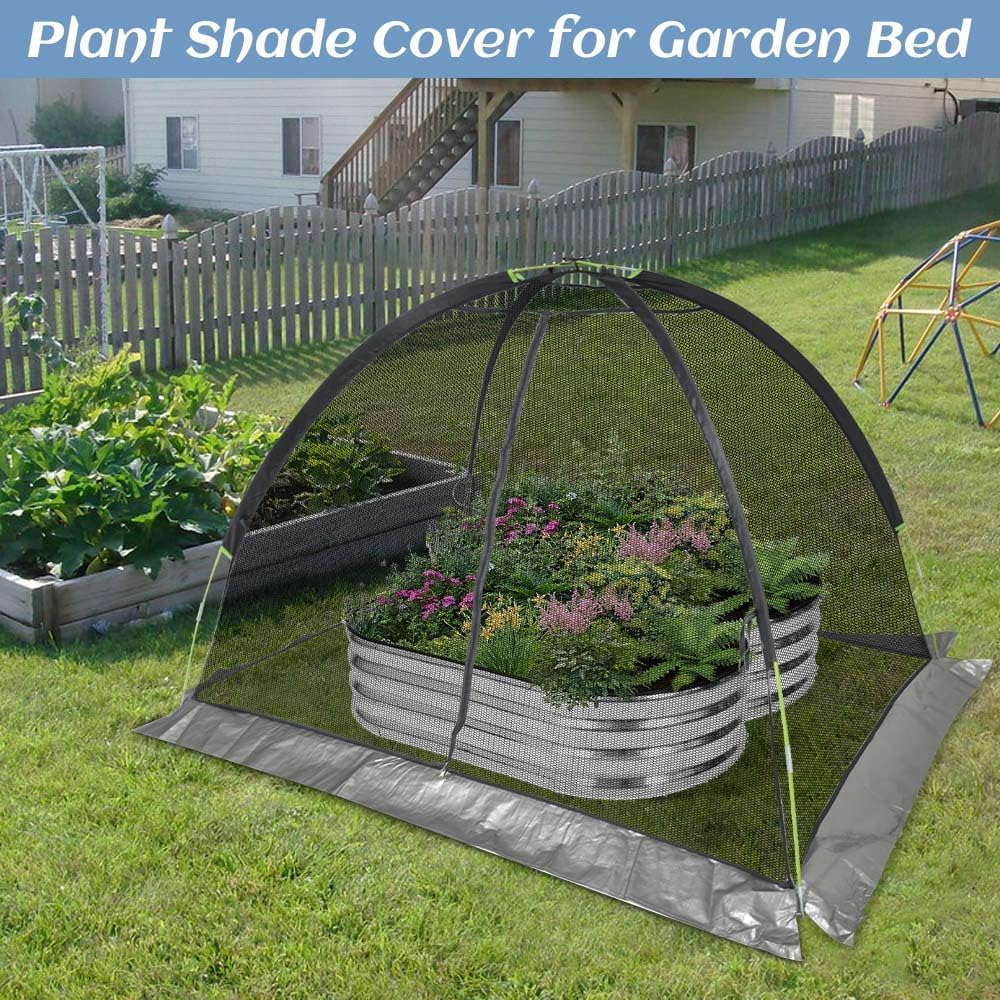 Crop Cages for Garden 7X5X4.4FT - Reusable Mesh Plant Cover for Outdoor Raised Garden Bed Protection Sun Shade & Bird Netting for Fruits/Vegetables and Bushes