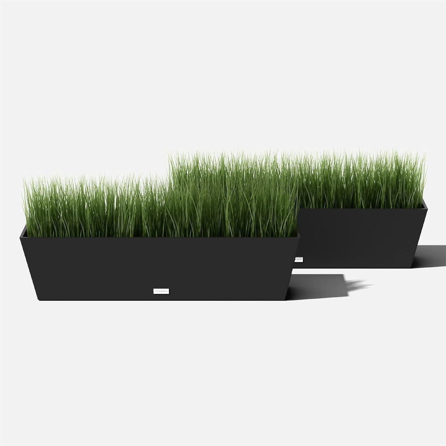 Veradek Pure Series Window Box Planter - Long Rectangular Planter for Indoor or Outdoor Windowsill/Balcony | Durable All-Weather Use with Drainage Holes | Modern Decor for Herbs, Small Plants, Flowers