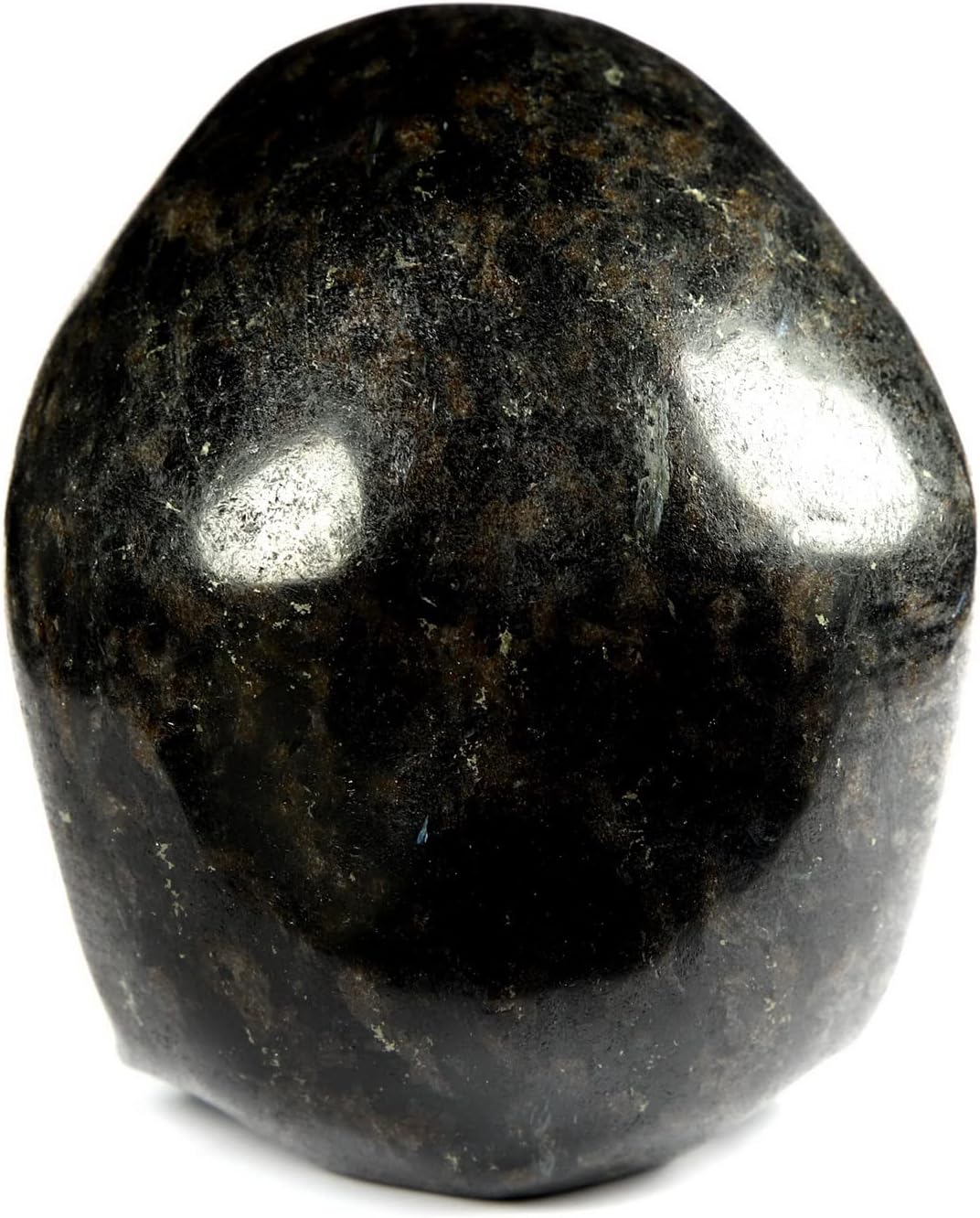 Skullis 5.0" Russian Arfvedsonite Hand Carved Crystal Skull, Super Realistic, Crystal Healing, Hand Carved Gemstone Fine Art Sculpture, Reiki Healing Stone Statue. z8