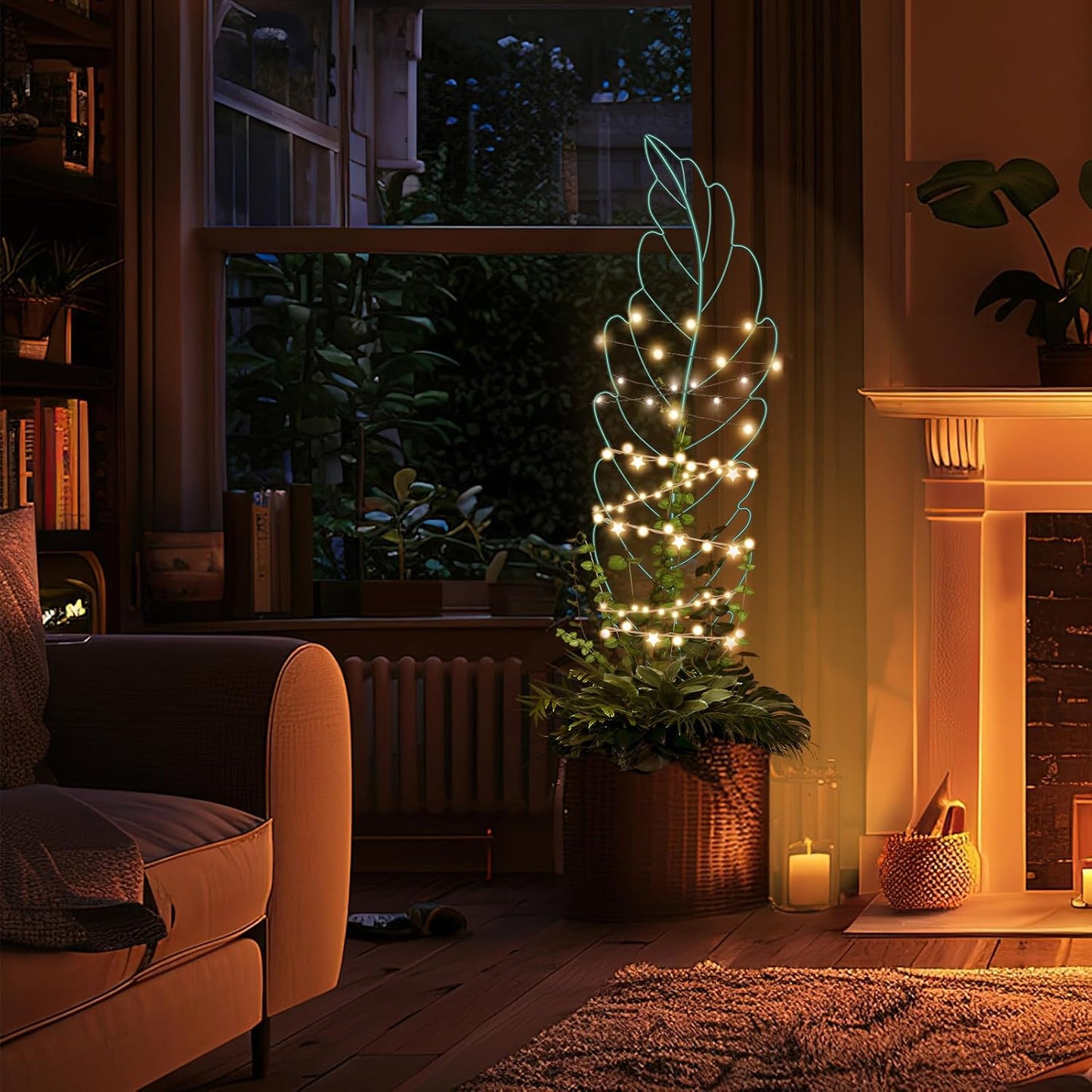 3 Pack Metal Garden Trellis for Climbing Plants,Green Metal Garden Trellis for Vines Plant Rose Vegetable Support,Large Decorative Outdoor Trellis