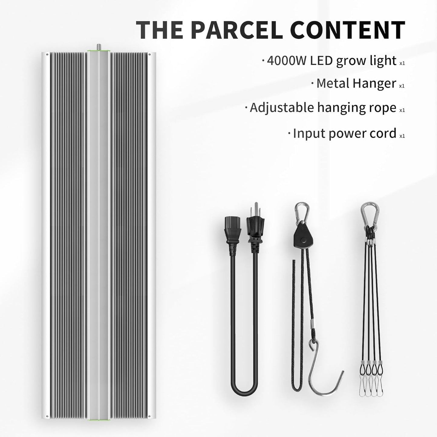 BESTVA 2025 Upgraded BP4000 LED Grow Light with High Yield Diodes & Dimmable Full Spectrum Plant Light for Indoor Plants Seedling Veg and Bloom Grow Lamp for 4x4 Grow Tent