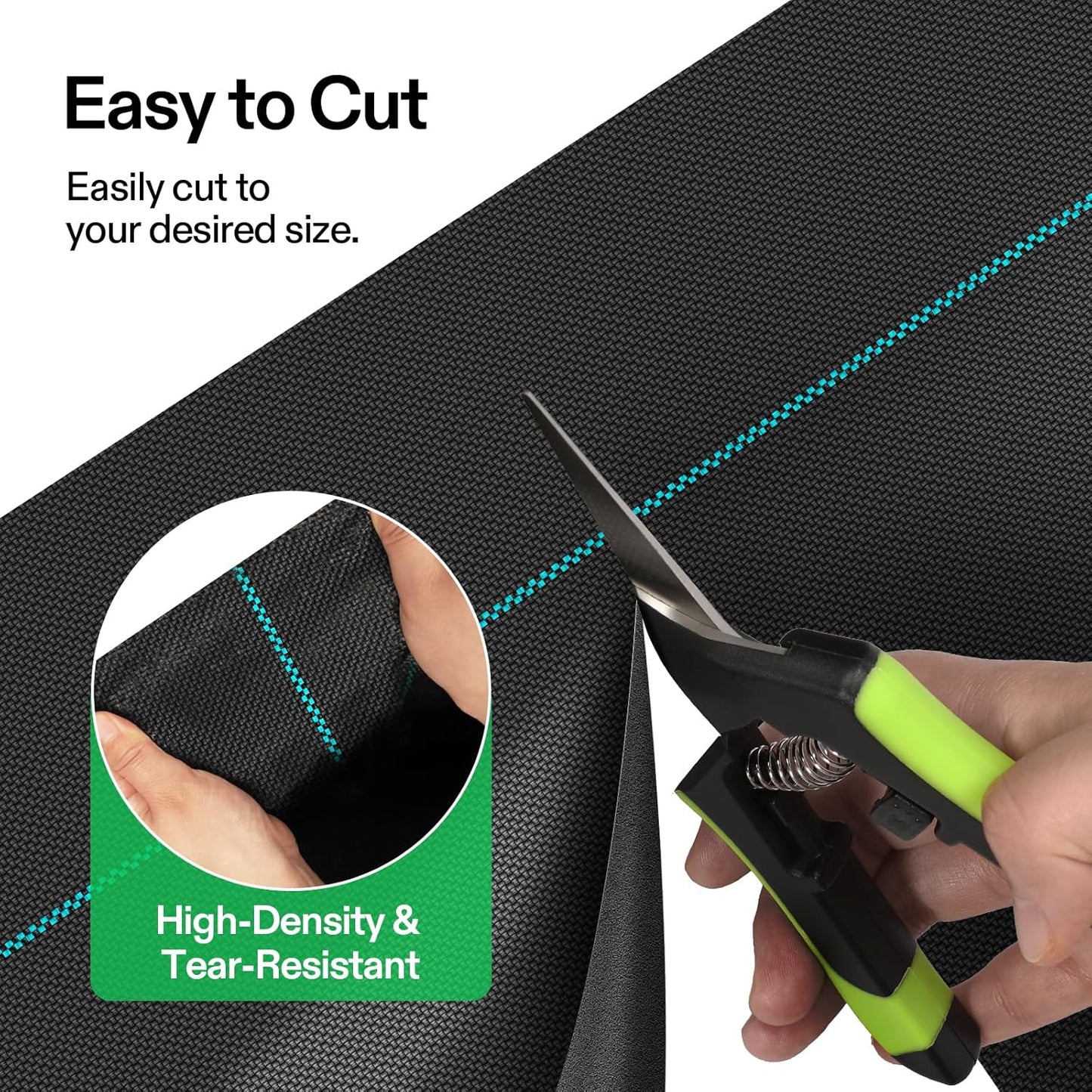 VIVOSUN Premium Weed Barrier Landscape Fabric Heavy Duty, 3ftx250ft 5oz Double-Layered Weed Control Mat with High Permeability, Commercial Ground Cover, Easy Set up & Superior Weed Control