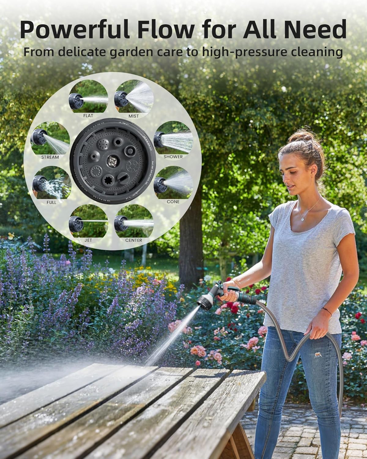 AYURA Retractable Garden Hose Reel 100 ft x 1/2 inch with Pro Metal Shaft, Heavy Duty Automatic Garden Hose Reels with Kink-Free Rewind and Lock at Any Length, Wall Mount Water Hose Reel for Outside
