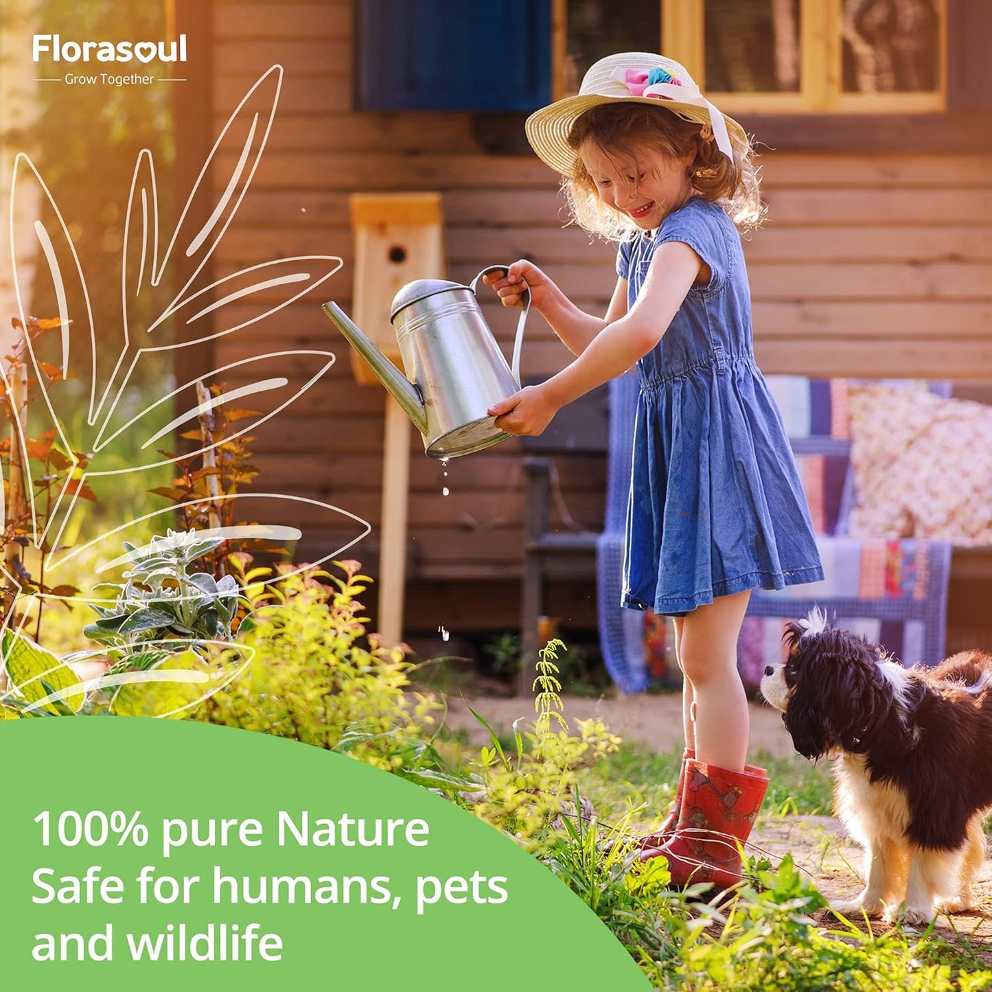Florasoul® Organic Fertilizer Slow-Release, Vegan Plant Food for Self-Sufficient Gardeners! All-Purpose, Nutrient-Rich Granules - Thriving Vegetables, Herbs, Flowers, Soil – Eco-Friendly & Pet-Safe