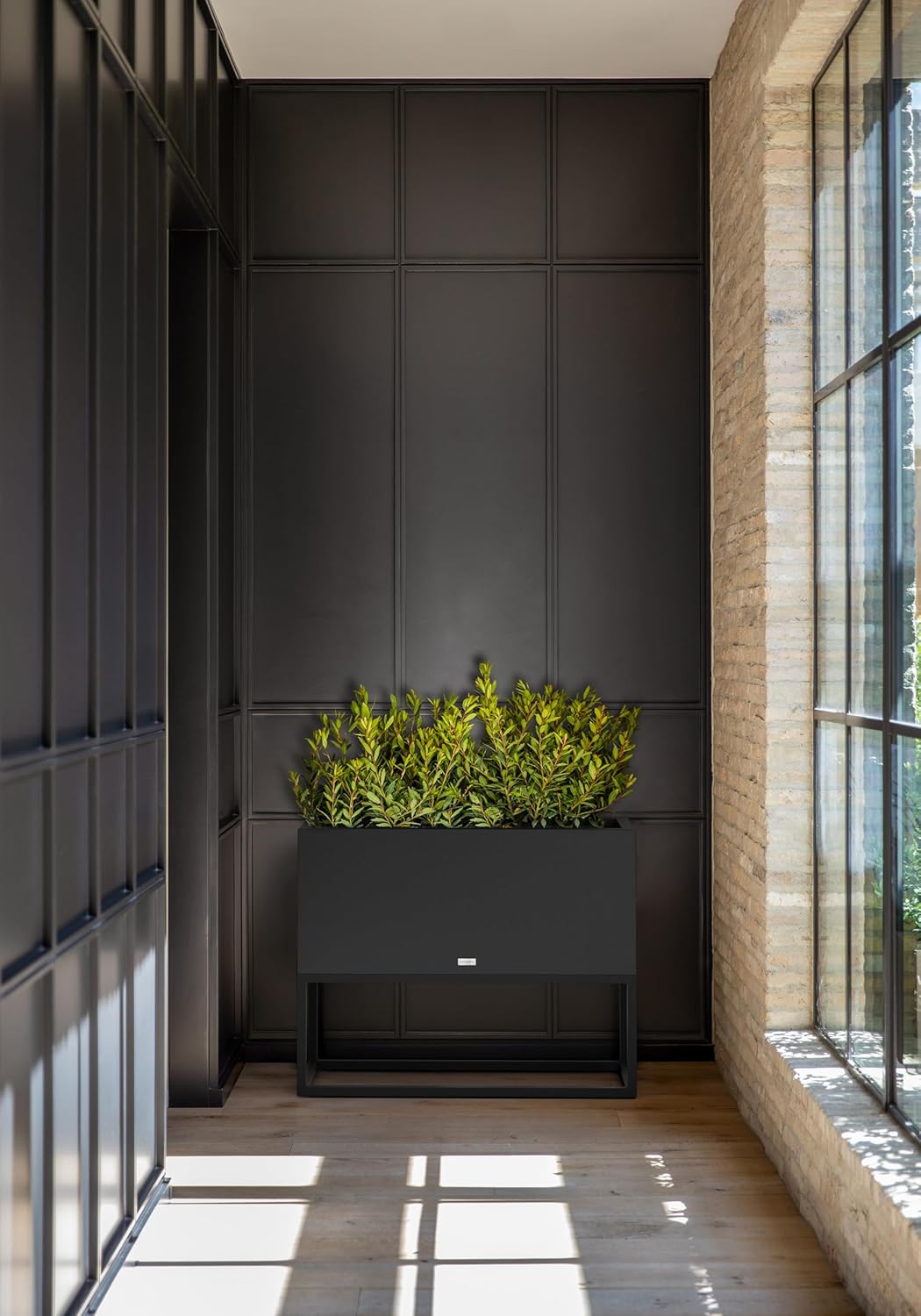 Veradek Block Series Raised Long Box Planter for Patio & Garden | Durable All-Weather Use with Aluminum Stand | Modern Décor for Herbs, Flowers