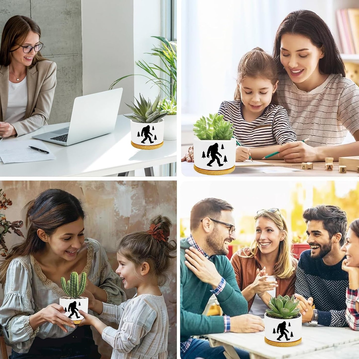 Window Garden Bigfoot Planter Pots,Bigfoot Gifts for Women/Men/Housewarming/Wedding/Festival Birthday Gifts Planter Pots,Outdoors/Indoors,Window Decor,Garden Decor,Yard Decor,Home Decor,Office