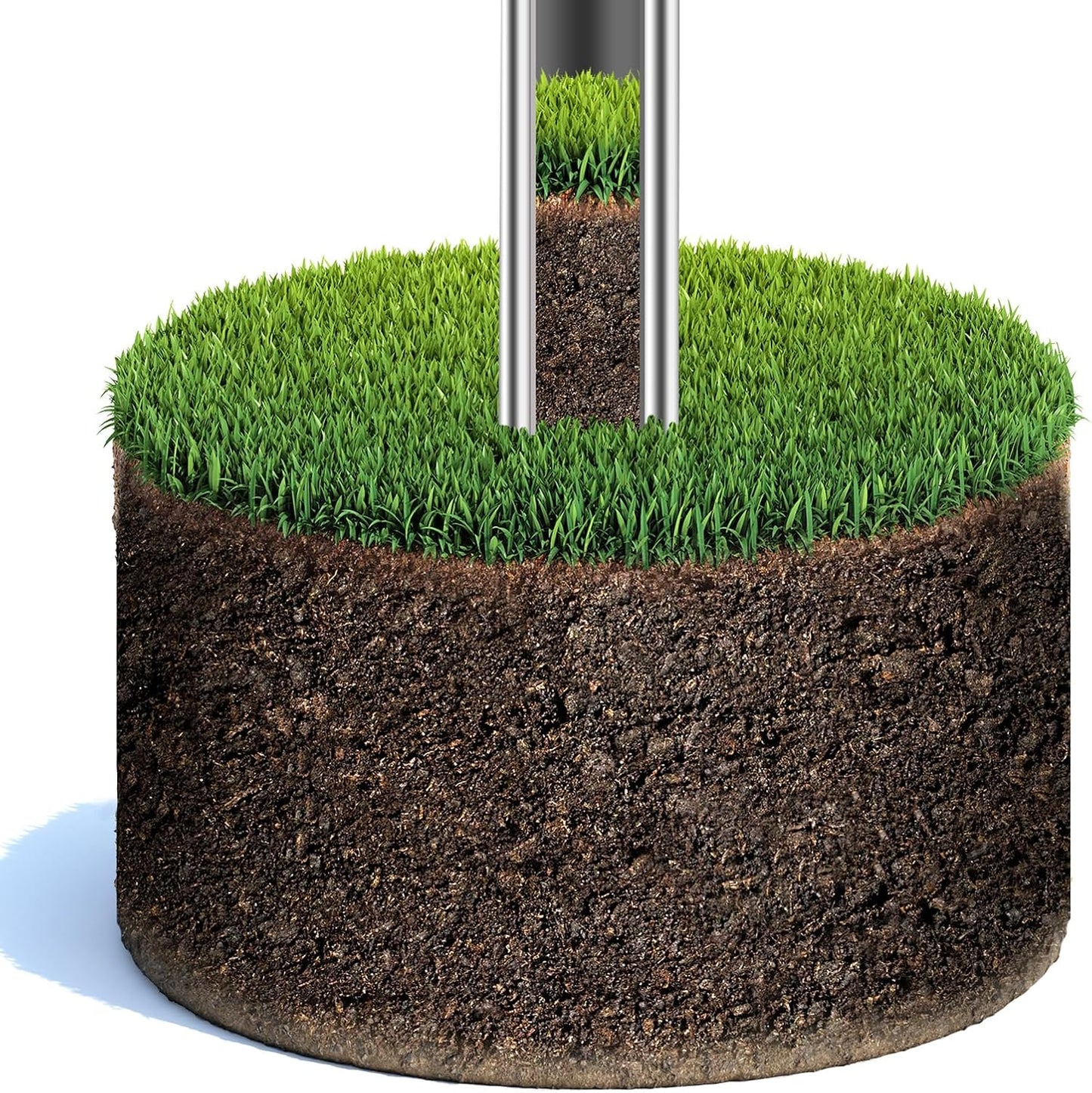 Soil Sample Probe, 36 Inch Soil Probe Rod, Ground Probe Rod, My Soil Test Kit, Stainless Steel Soil Sampler Tool for Soil Sampling, Gardening