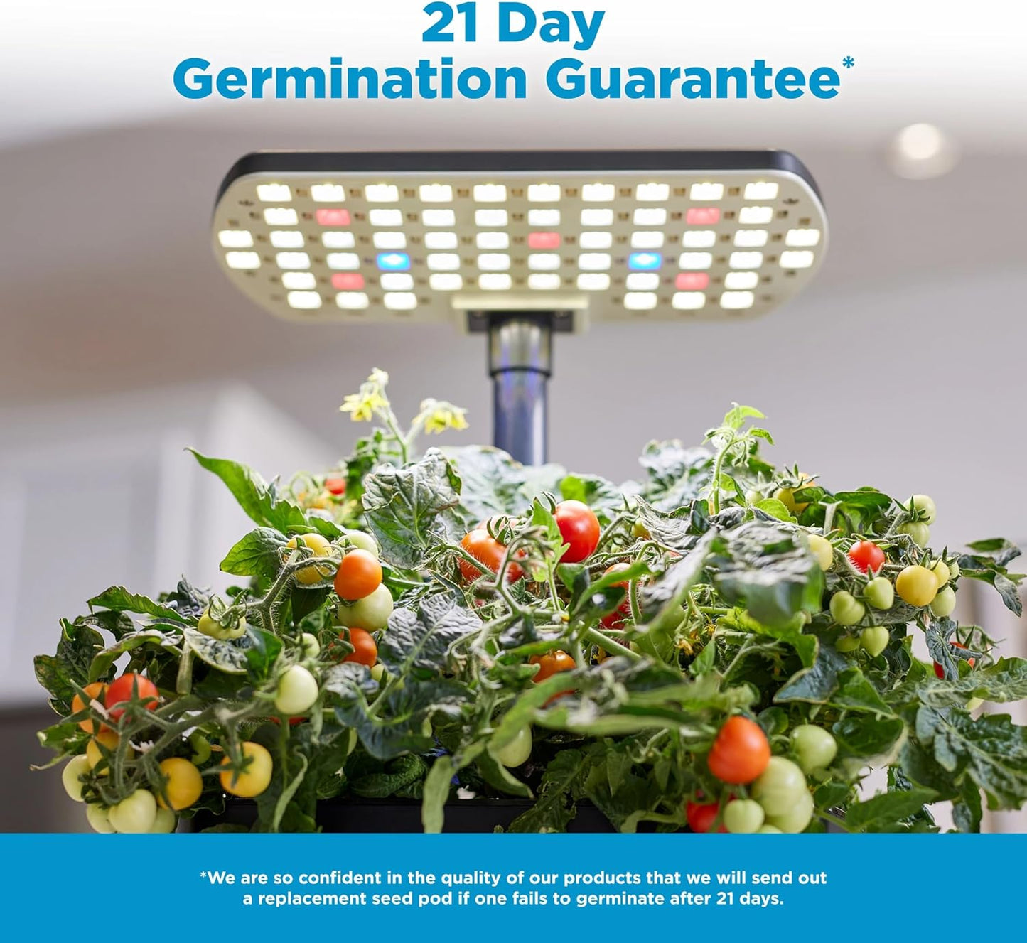 AeroGarden Harvest 2.0, Indoor Garden Hydroponic System with LED Grow Light, Holds up to 6 AeroGarden Pods, Green