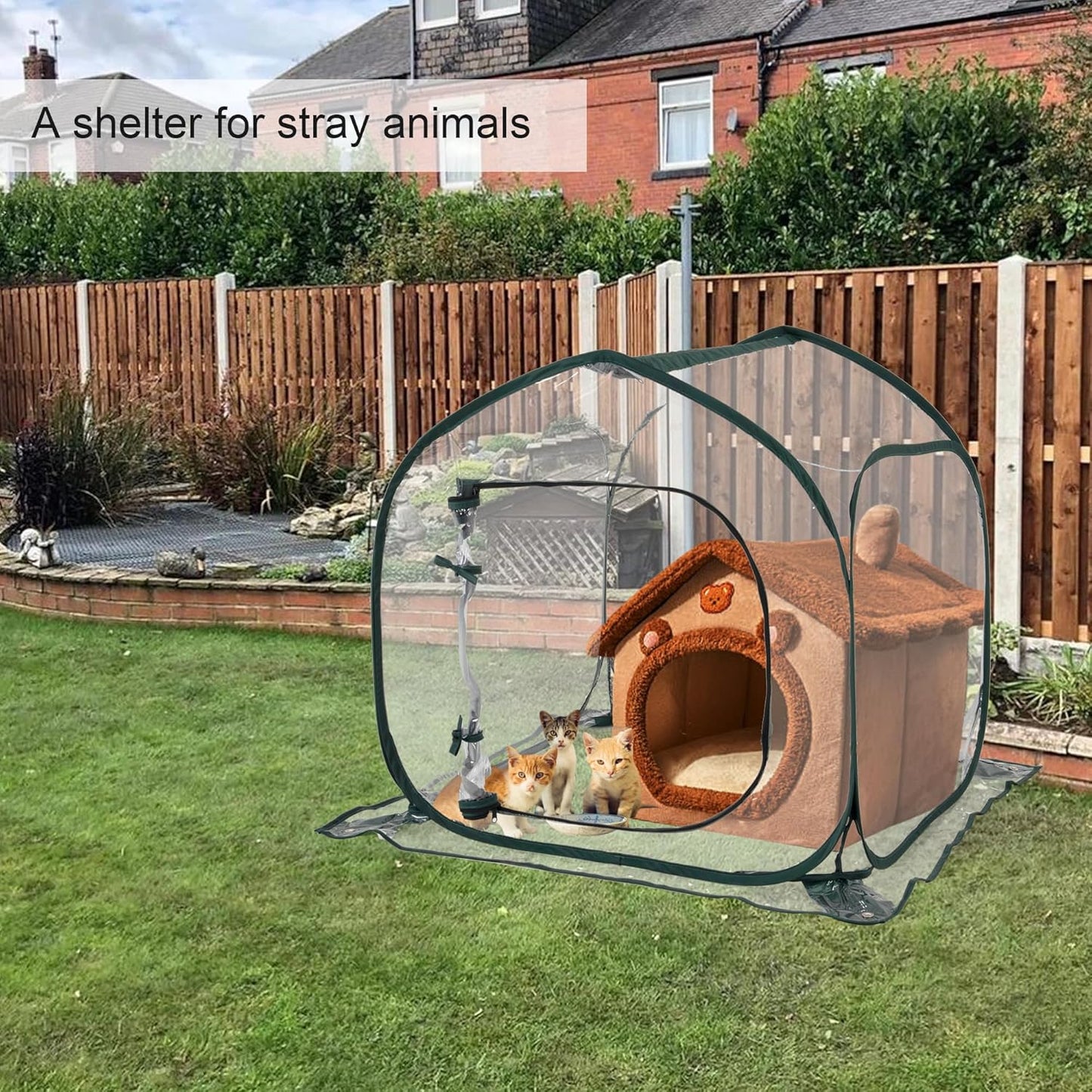 Mini Transparent Pop Up Greenhouse for Indoor and Outdoor Backyard Gardens - Portable Large Space and Durable