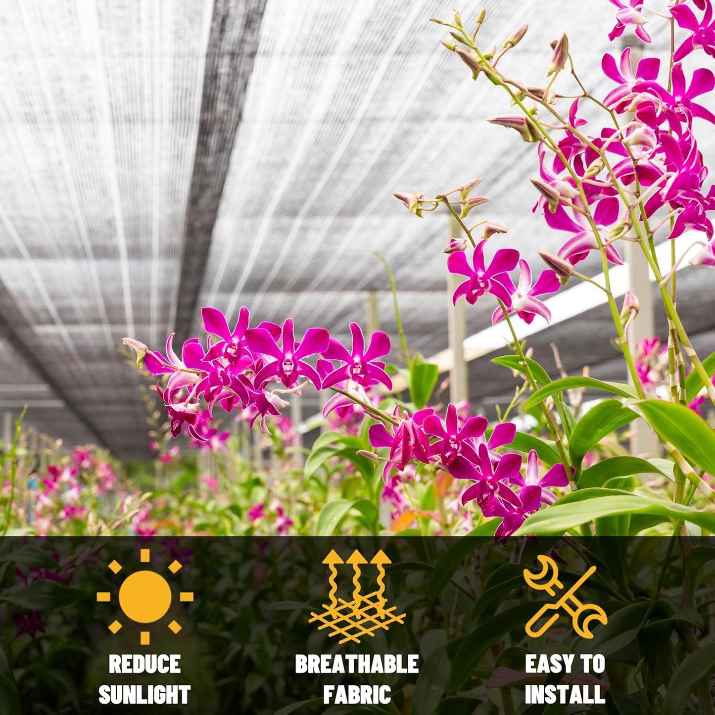 ShadeMart 50% Shade Cloth for Plant, Black 13FT x 90FT Custom Size Outdoor Shade Tarp, Shade Cover with Upgrade Grommets and Zip Ties, Netting Sunblock Net for Vegetables Flower Garden Greenhouse