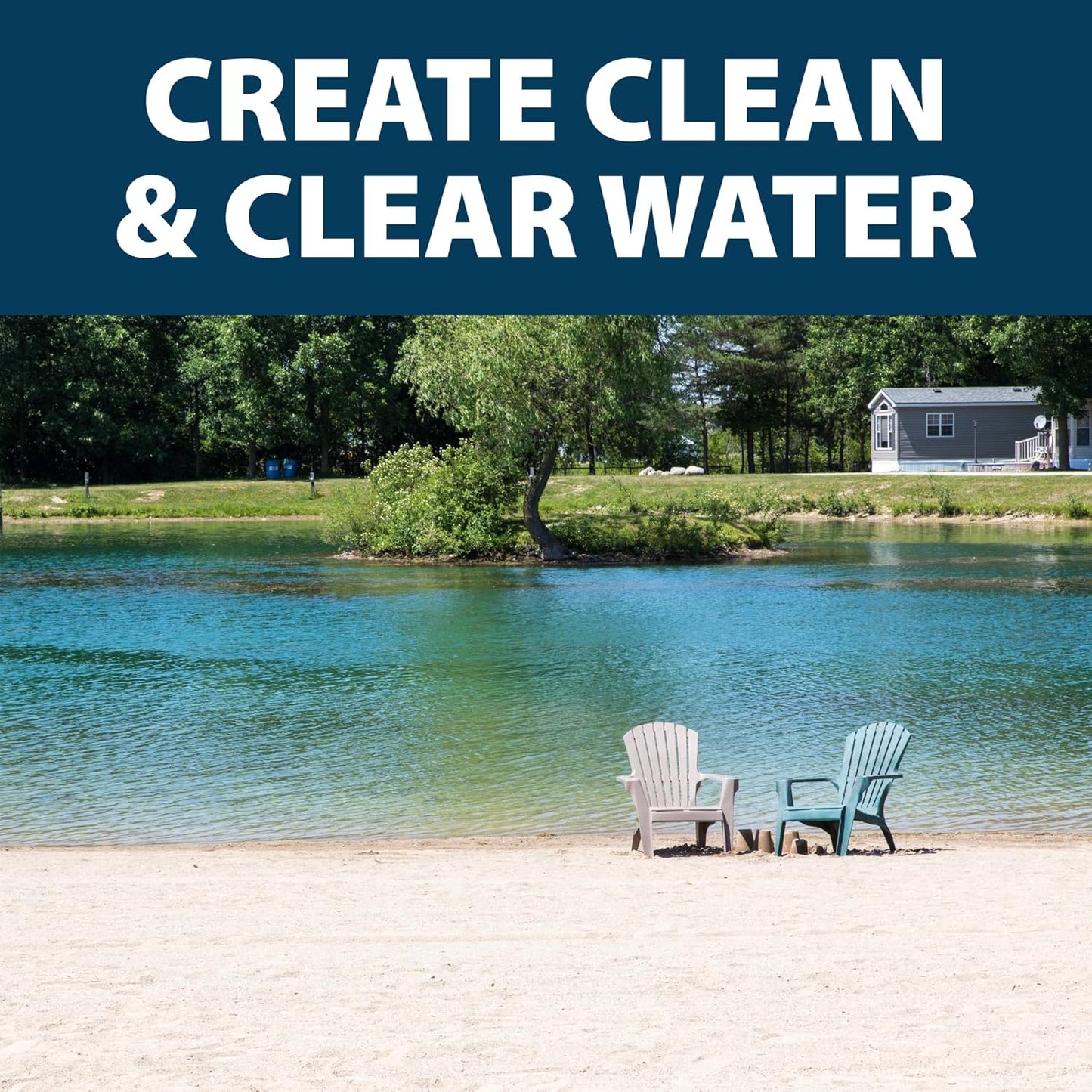 Airmax PondClear Packets, Beneficial Bacteria & Enzyme Clarifier Treatment with Ecoboost PRx, Clear & Clean Pond & Lake Water, Safe for Fish, 12-Count