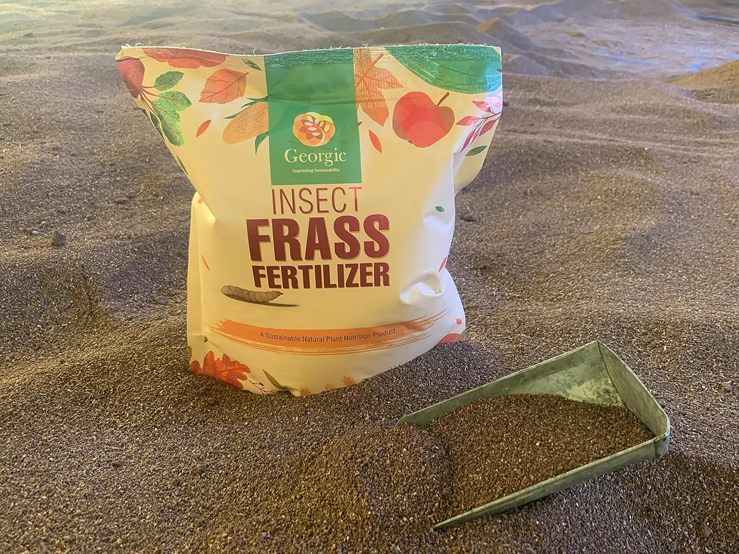 Insect Frass Fertilizer -100% Organic All-Purpose Plant Food & Soil Amendment, Natural Nutrients for Houseplants, Gardens & Lawns, 3 lb Bag