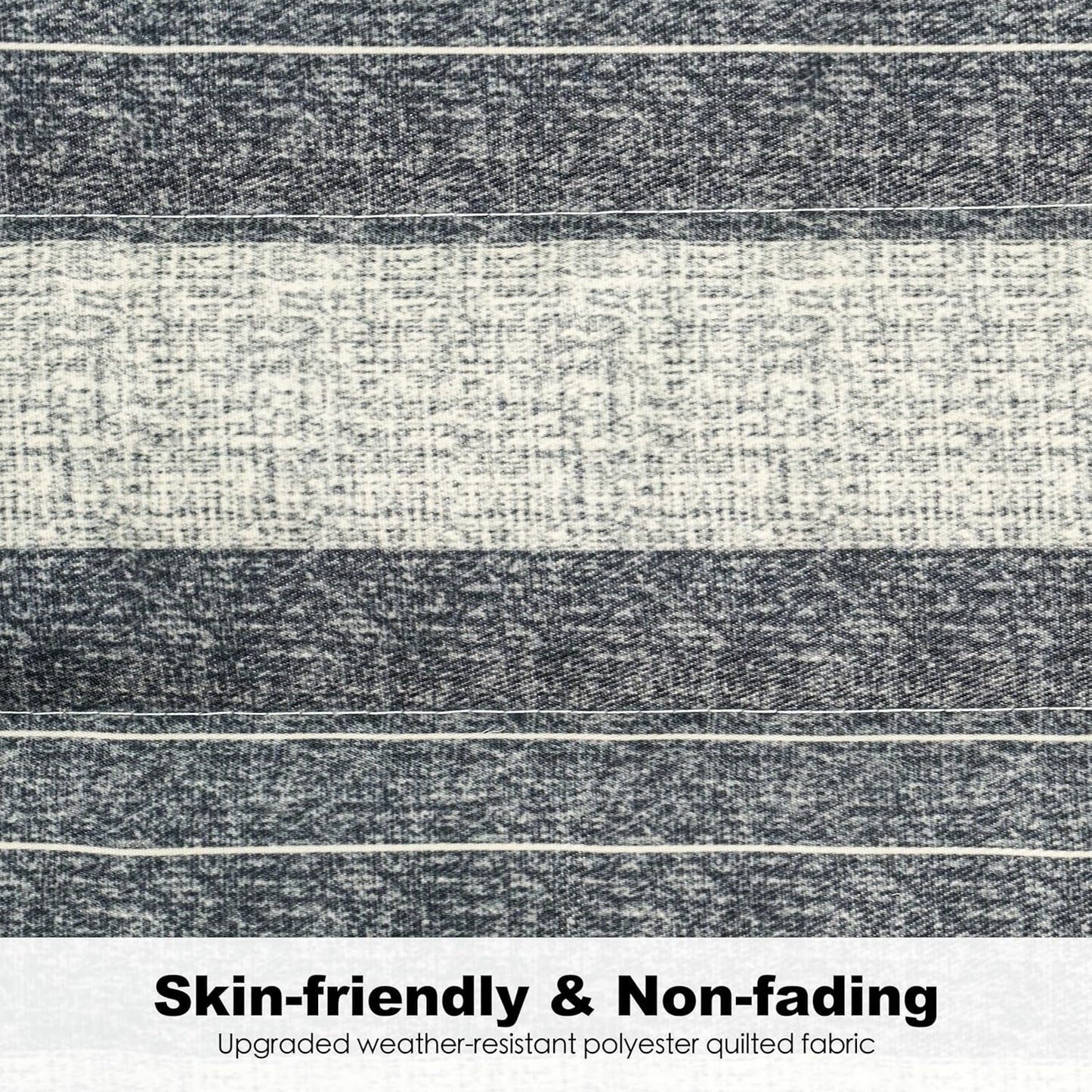 2 Person Hammocks for Outside, Double Quilted Fabric Outdoor Hammock with Spreader Bar, Large Removable Pillow, Storage Pockets, Carabiners, Max 475 lbs Capacity (Slate Grey)