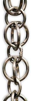 Nutshell Stores Double Loops Rain Chain - Aluminum - 12 Feet