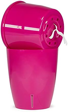 Santino 4.9 Inch ORCHIDEA Self Watering Pots for Orchids in Blue (Set of 3) - Decorative Wicking Planter with w/Great Aerification, Drainage and Water Level Indicator