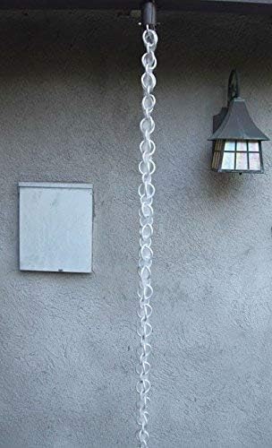 Nutshell Stores Double Loops Rain Chain - Aluminum - 10 Feet