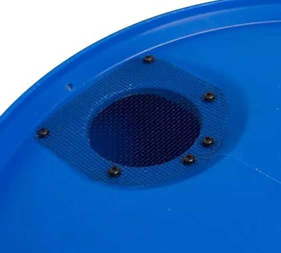 55-Gallon Rain Barrel with Spigot, Blue, Water Collection Container (2 Pack)