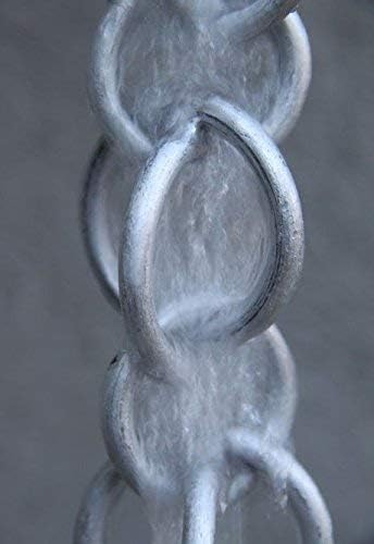 Nutshell Stores Double Loops Rain Chain - Aluminum - 7 Feet