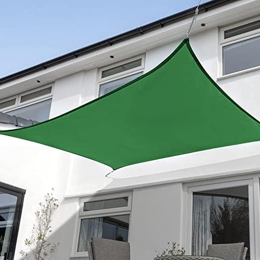 KANAGAWA 14'X24' Dark Green Custom Size Sun Shade Sail Rectangle UV Block Canopy Cover for Patio Backyard Lawn Garden Outdoor (Customized Available)