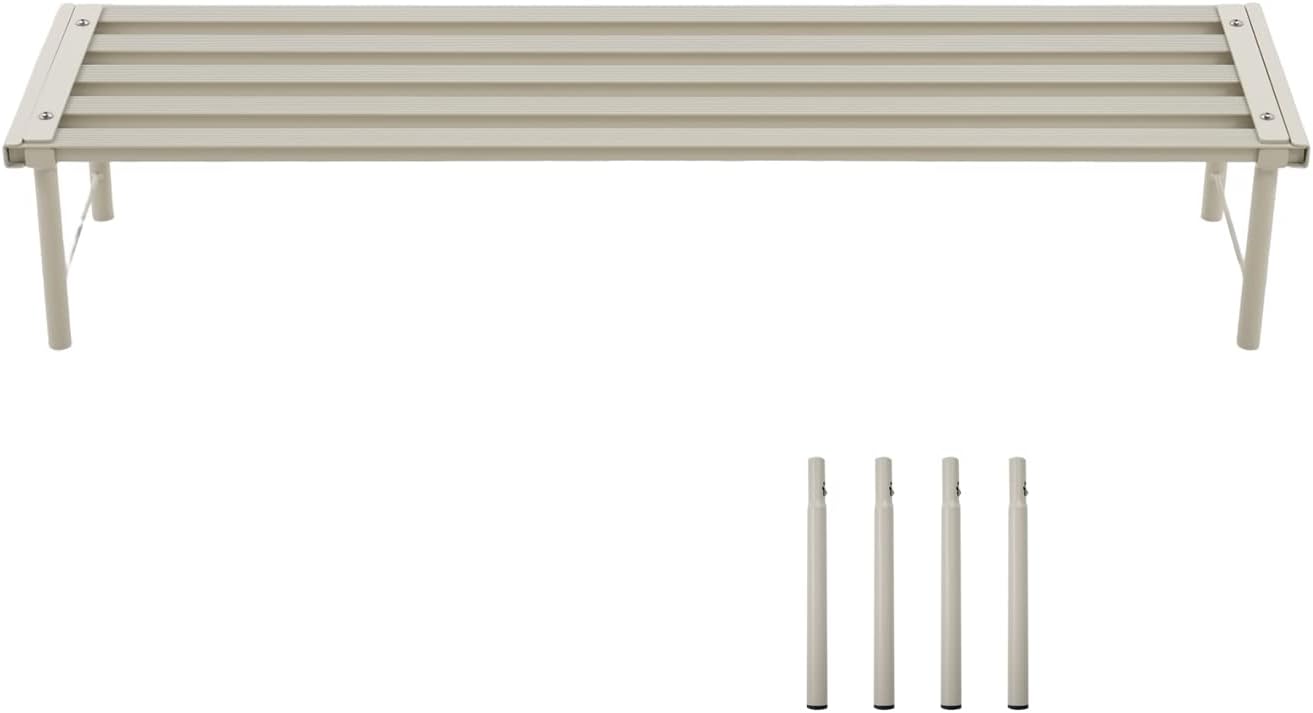 Metal Plant Stand, Rust-proof Aluminum Flower Pot Stand, Plants Display Stands Decoration Racks for Living Room Balconies and Gardens (90 White)