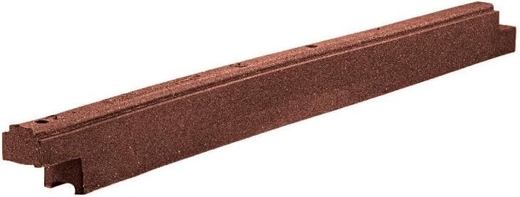 Playsafer Rubber Playground Border Edging Kit, 6' Flexible Heavy Duty Rubber Interlocking Playground Timber, No Dig Easy to Install (Neutral Brown, 4 Pack)