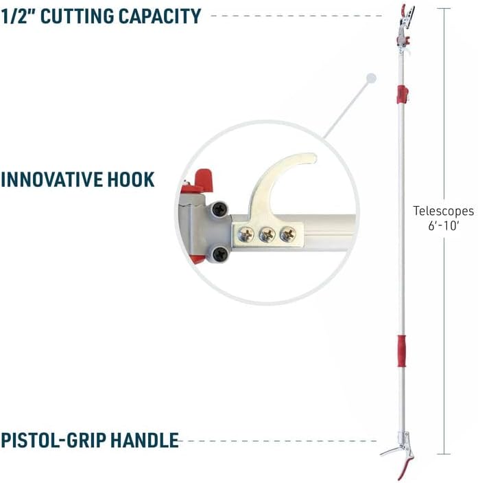 Gemplers Telescoping Long-Reach Bypass Pruner