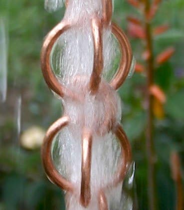 Nutshell Stores Double Loops Rain Chain - Copper - 14 Feet
