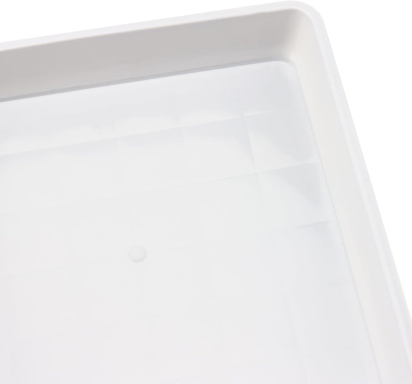 JOIKIT 10 PCS 11.4 x 11.4 Inch Square Plant Saucer, 1.6 Inch Deep Plastic Square Planter Base Bottom Pot Trays, Drip Plates for Plant Pot IndoorsOutdoor, White