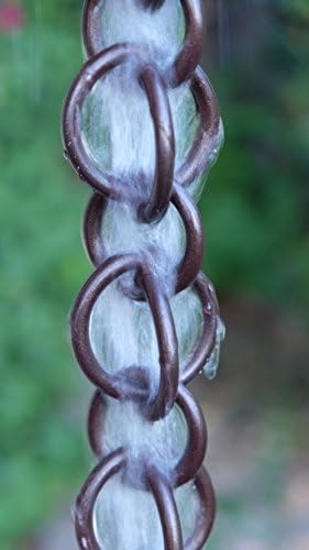Nutshell Stores Double Loops Rain Chain - Bronze - 19 Feet