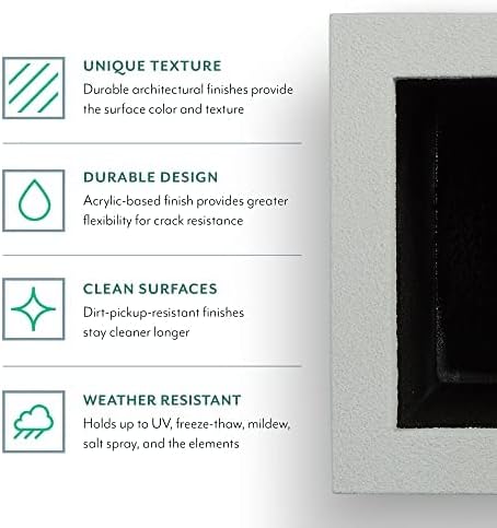 PolyStone Milan Tall Modern Outdoor/Indoor Rectangular Trough Planter, 46" L X 17" W X 19" H, Lightweight, Heavy Duty, Weather Resistant, Polymer Finish, Commercial and Residential (Greige)