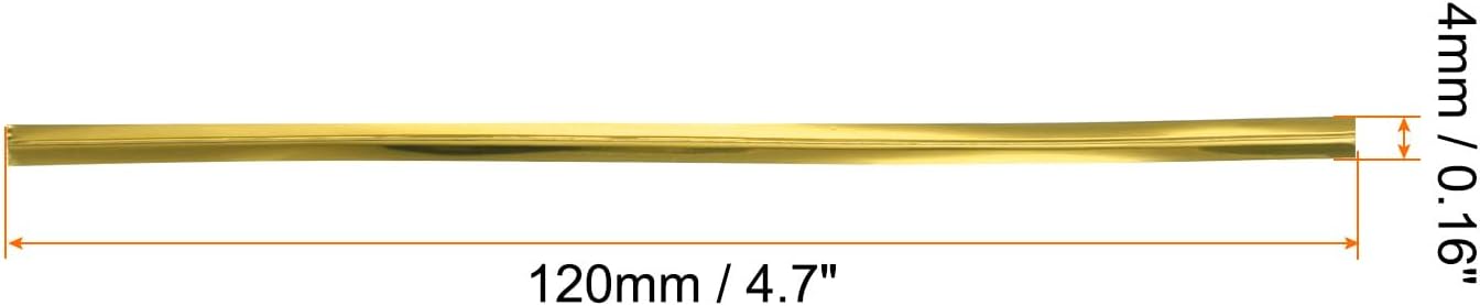 HARFINGTON 800pcs Bag Twist Ties 4.7" Reusable Plastic Metallic Twist Ties Wire Cable Ties for Party Bread Candy Cake, Gold Tone