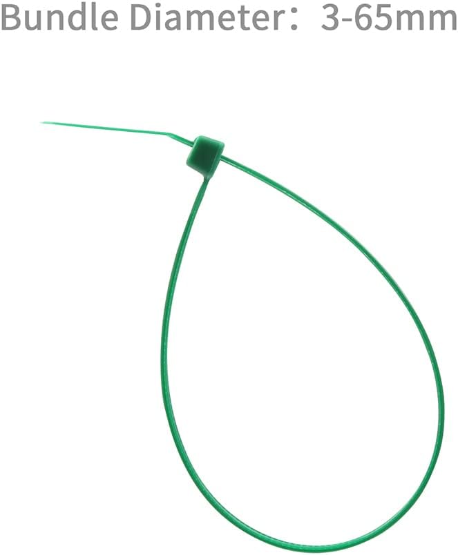 XINGO Cable Zip Ties (500 Pack), 40 Lbs Tensile Strength-Heavy Duty, Self-Locking Nylon Plastic Wire Ties in Assorted Sizes and Colors for indoor and outdoor (10 inch, Dark Green)