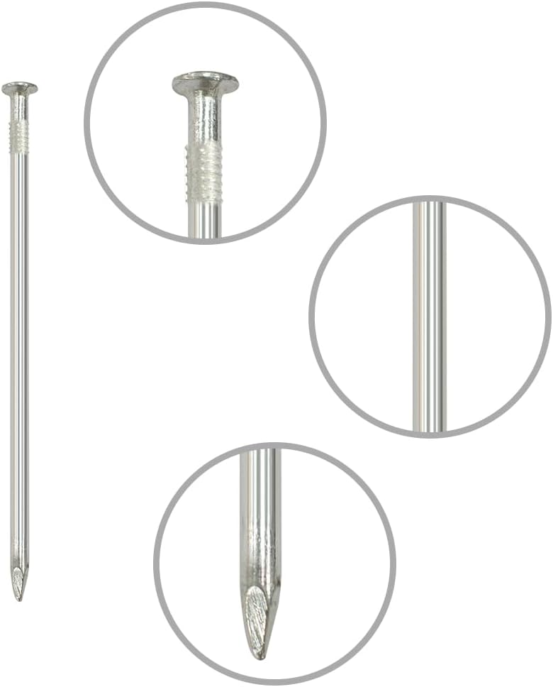 Landscape Staples 150 PCS Metal Heavy Duty Garden Stakes Artificial Turf Stakes for Paver Edging Weed Barrier Fabric Holding Fence Rust Proof Sod Pins Stakes and Carpentry Tent 6 Inch Silver