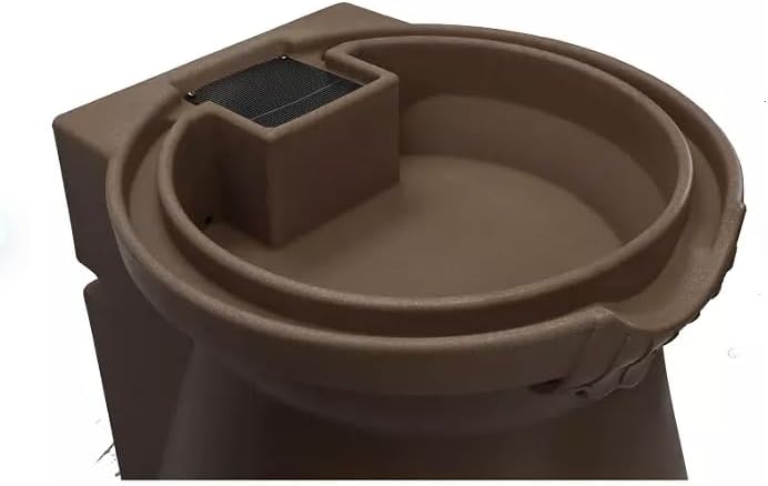 65-Gallon Urn Rain Wizard Decorative Barrel (Oak, 2 Pack)