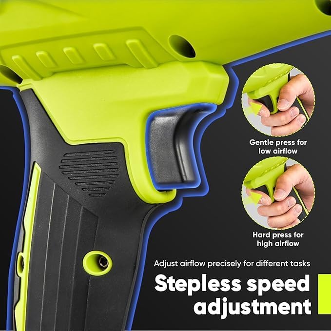 Portable Dust Cleaner, Leaf Blower Cordless, Handheld Blower, Hand Blowers for Lawn Care, Patio Cleaning, Leaves and Dust Blowing, 4.0Ah Battery and Charger Included (1 Battery)