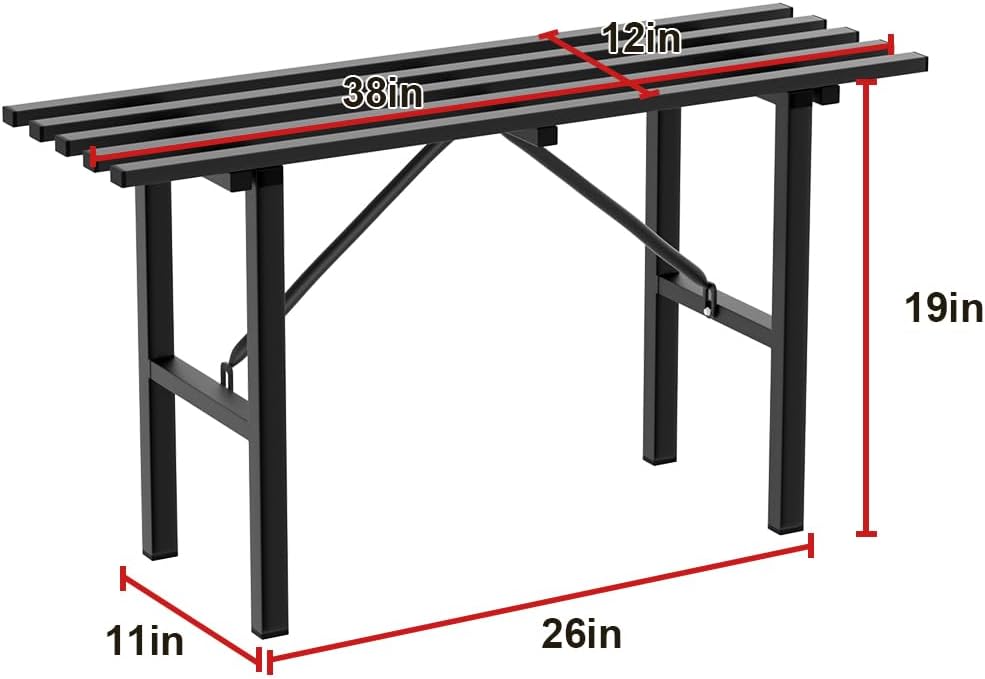 Premium Aluminum Plant Stand - Home Decor & Outdoor Garden Solution with 300 LBS Capacity, L37.8 x W11.4 x H19.7 inch