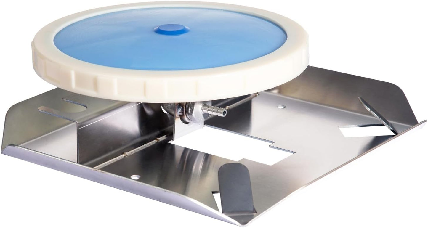 Pond & Lake Aeration Accessories, Stainless Steel Chassis, Silicone Membrane Diffuser 1Pcs